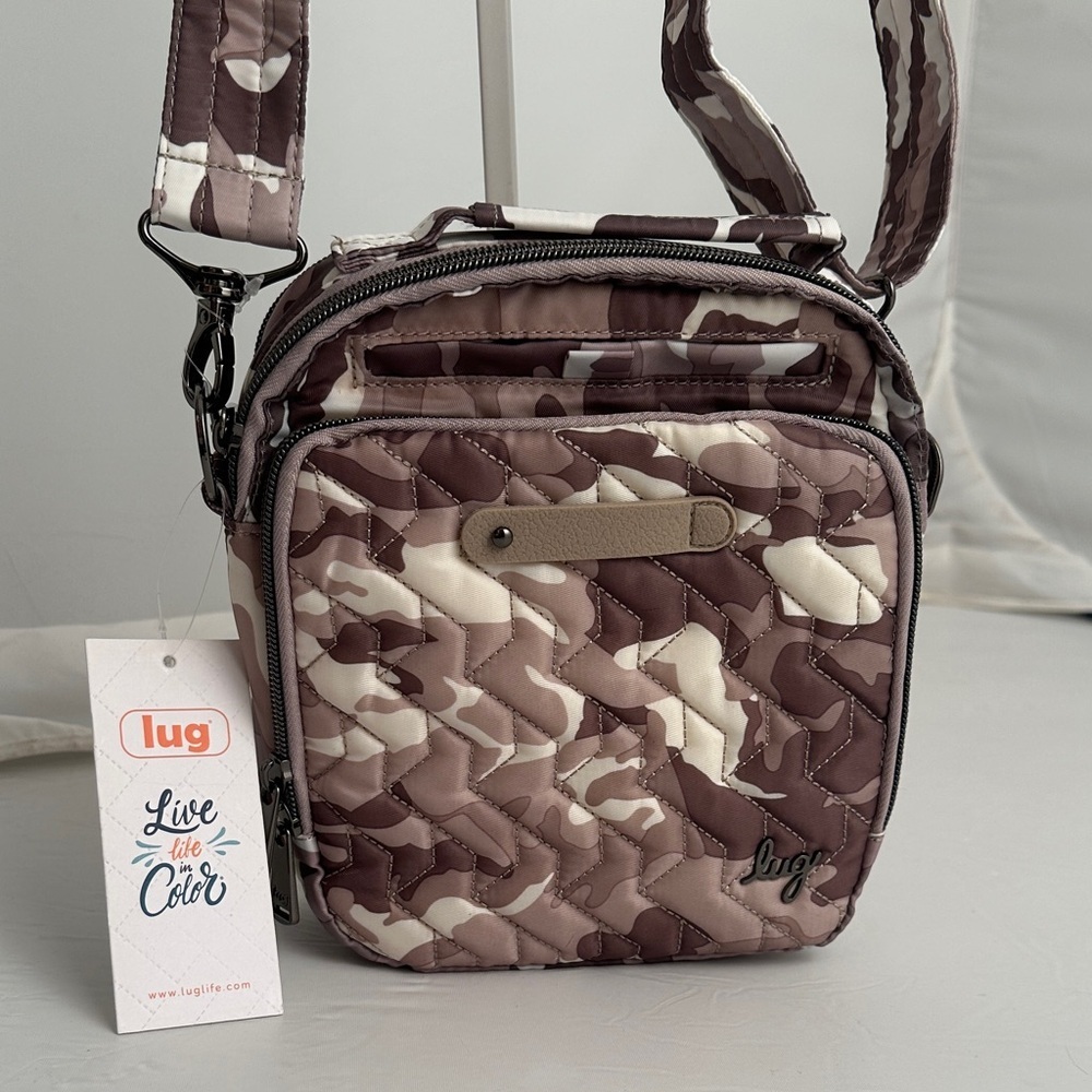 Lug Skeeter camo taupe crossbody bag